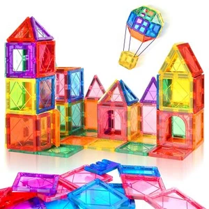 Magnetic Tiles Building Blocks Educational STEM Kids Toys Toddler Birthday Gift - Picture 1 of 7
