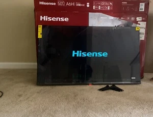 Hisense Google smart tv 50" UHD HDR 4k A6H - Screen Damage Only - For Parts - Picture 1 of 7