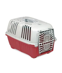 Carrier with plastic door for dogs and cats model Pratiko Ferribiella - Picture 1 of 1