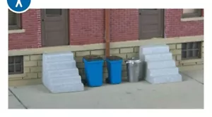 Walthers SceneMaster 20-pack Vintage Garbage Cans HO 949-4127 - Picture 1 of 4