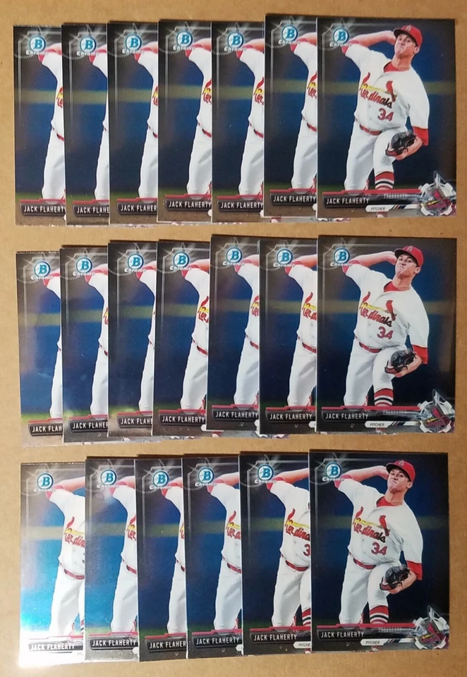 2017 Bowman Chrome mini Jack Flaherty 20 card lot - Image 1 of 1