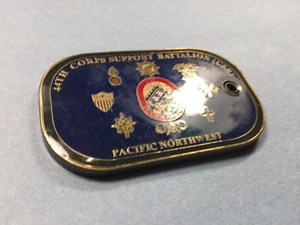 Moneda Desafío Ejército de los Estados Unidos-44º Batallón de Apoyo Cuerpo (Noroeste del Pacífico) numerada - Imagen 1 de 6