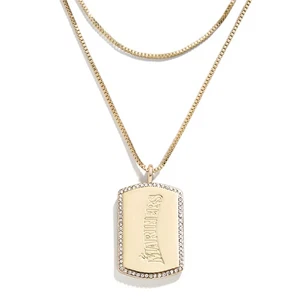 WEAR by Erin Andrews x Baublebar Seattle Mariners Dog Tag Necklace - Picture 1 of 2