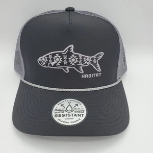 Hooey Habitat Truckermütze schwarz anthrazit Fischnähte 6014T-BKCH neu mit Etikett - Bild 1 von 12