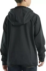 NEW Boys Carhartt LARGE 14/16 Long Sleeve Hooded Jacket Black, Full Zip - Picture 1 of 6