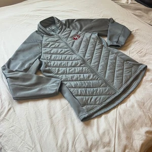 ANTIGUA San Francisco 49ers Puffer Jacket donna grande full zip grigio tifosi NFL - Foto 1 di 17