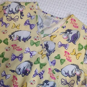 Disney Eeyore Scrub Top. Womans Size Medium - Picture 1 of 14