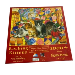 SunsOut Rocking Kittens Amy Rosenberg 1000 größere Teile NEU - Bild 1 von 2