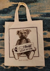 Vintage Steiff Teddybär Canvas Tragetasche - Bild 1 von 4