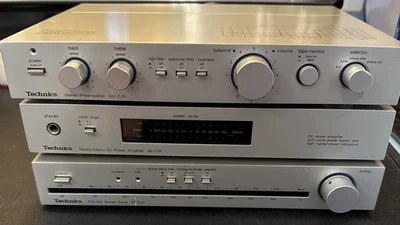 Technics Stereo Preamp (SU-C01), Stereo Tuner (ST-C01). & DC Power Amp (SE-C01) - Image 1 of 4