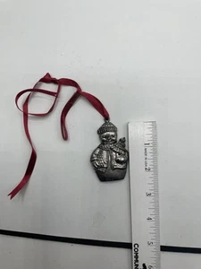 VTG Snowman Ornament Christmas Decoration Gorham Silver Plated 3” - Picture 1 of 4