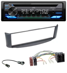 JVC Bluetooth MP3 USB DAB CD Autoradio für Smart ForTwo 450 grau ohne Metallscha - Bild 1 von 9