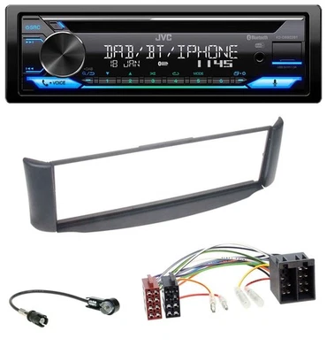 JVC Bluetooth MP3 USB DAB CD Autoradio für Smart ForTwo 450 grau ohne Metallscha - Bild 1 von 4