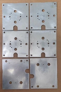 SET OF 6PC ALUMINUM PLATES 3/16" THICK 6X5.25" & 5. FOR 225 PRECISION TIG WELDER - Picture 1 of 4