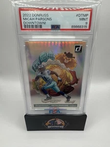 2022 Panini Donruss PSA 9 Downtown! Micah Parsons #DT-MP Cowboys PACKERS - Picture 1 of 3