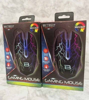 (2) Bytech Multicolor Gaming Mouse. 7 Color Modes. Ergonomic Design. - Image 1 of 4