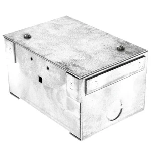 THOMAS & BETTS STEEL CITY 61W FLOOR BOX GALVANIZED STAMPED STEEL FOR WOOD FLOORS - Picture 1 of 4