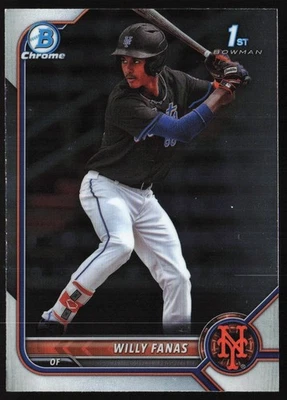 2022 Bowman Chrome Prospects Willy Fanas #BCP-196 GS1-1 - Image 1 of 2
