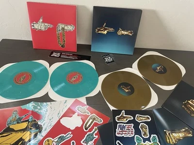 Run The Jewels 2 + 3 Vinyl LP Teal + Gold El-P Killer Mike Mass Appeal - Image 1 of 4