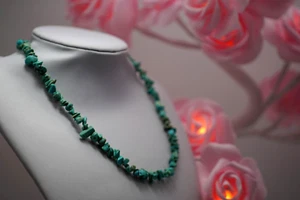 Vintage Genuine Turquoise Stones Necklace 47cm and 25.89g - Picture 1 of 6