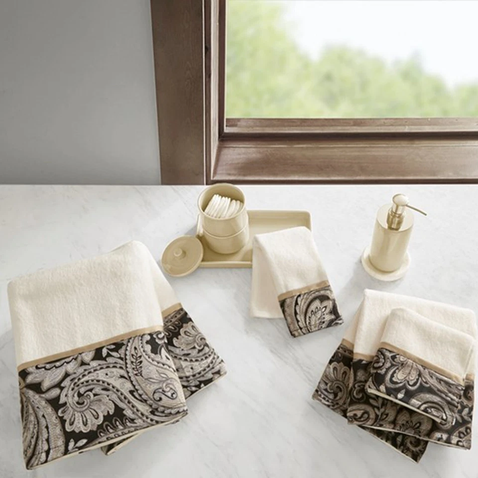 Madison Park Aubrey 6 Piece Jacquard Towel Set - Image 1 of 4