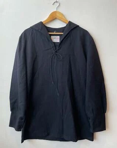 Original Vintage Cotton Smock Military German European - Black - Medium - Picture 1 of 10