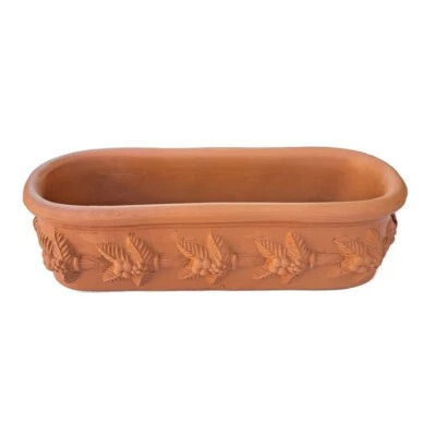Vaso fioriera ovale frutta terracotta piante aromatiche grasse balcone cucina - Image 1 of 3