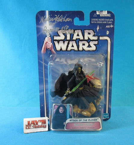 Barriss Offee Figure Star Wars AOTC 2002 Hasbro New Nalini Krishan AUTO Signed Cover