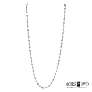 9.60 Carat Diamond by the Yard Necklace G SI 14K White Gold 18 inches 20 pointer - Picture 1 of 1