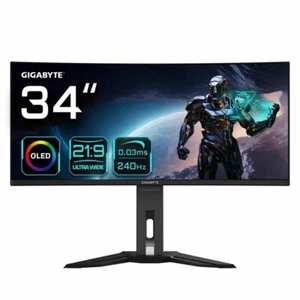 Monitor OLED Gigabyte MO34WQC2 34" UltraWide QHD – Curvo 240Hz Gaming HDR - Photo 1/7