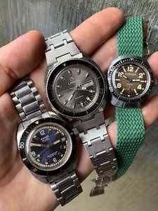 3 Vintage Herren Taucheruhr Lot Anker, Lanco und Gloriosa - Bild 1 von 12
