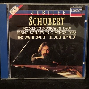 SCHUBERT Moments Musicaux & Piano Sonata - RADU LUPU - LONDON CD SOLID SILVER - Picture 1 of 3