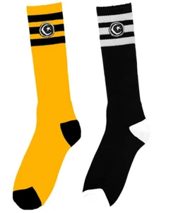 Base Skateboards 3 Rayas Calcetines Altos 1 Par - Imagen 1 de 3