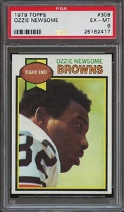 PSA 6 1979 TOPPS #308 OZZIE NEWSOME HOF RC *9T10W***2417** - Picture 1 of 2