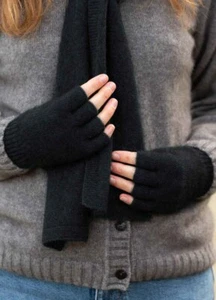 Merino Possum Fingerless Gloves - Picture 1 of 5