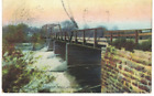 1908 Montery Bridge Janesville Wisconsin Vintage deutsche Herstellung Postkarte Rotograph
