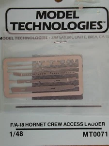 1/48 Model Technologies F/A-18 HORNET CREW ACCESS LADDER Photo Etch PE OOP - Picture 1 of 1