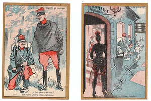 2 x CHROMO Le Café de Malt Kneipp militaires - Bild 1 von 2