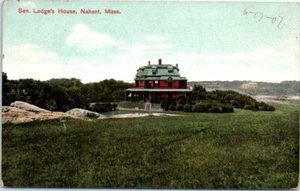 1900s MA Postcard Senator Lodge's House Nahant Mass Lodge - Picture 1 of 2