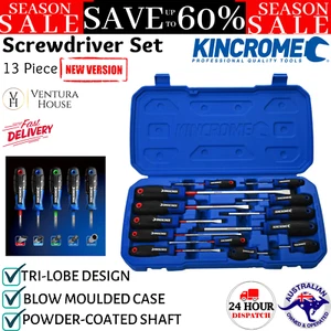 Kincrome S3 13pce Magnetic Tip Torquemaster Screwdriver Set Hex Carry Case K5526 - Picture 1 of 12