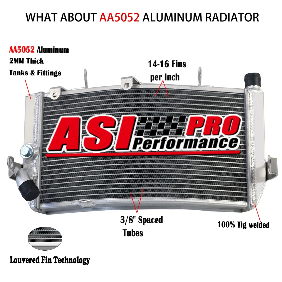 Radiador de repuesto de aluminio ASI para Honda CBR600 CBR 600 F3 1995-1998 1997 Foto 1 de 4