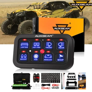 AUXBEAM 1200W 8 Gang Switch Panel Relay Control System For Can Am Maverick X3 - Imagen 1 de 12