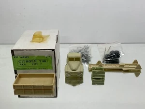 BDS 1 CITROEN TYPE 46 4x4 ARMY TRUCK LOT 7 -1:43- UNBUILT RESIN KIT IN BOX - Imagen 1 de 8