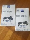 2 pack of Zeiss Lens Wipes 196 Individually Wrapped New In Box Loc A3-new Sealed