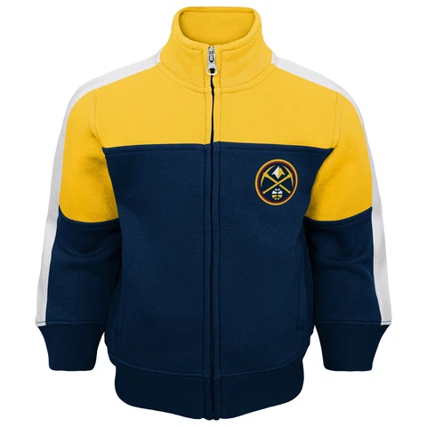 Outerstuff Denver Nuggets NBA Toddlers Rebound Jacket & Pant Set, Blue/Gold Cover