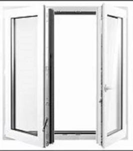 Breite 1000 mm - 2 Flügel Stulp ohne Pfosten zum drehen und kippen mit 2fach ode - Bild 1 von 1