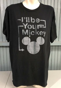 I'll Be Your Mickey Mouse Disney World Parks XXL Mens Black T-Shirt AS IS - Picture 1 of 6