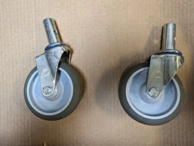 B & P MANUFACTURING B & P Mfg 8021-002 Swivel Stem Caster, For Convertible (5" x 1-1/4") (1 Pair)