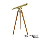 Vintage Bausch & Lomb Brass Harbormaster 0905 Telescope on Tripod Stand