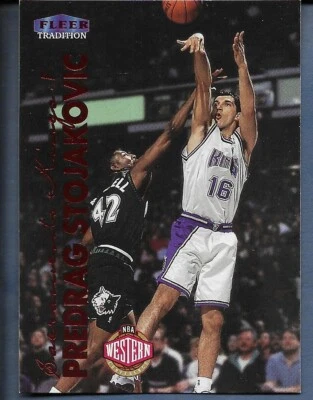 1999-00 Fleer Tradition Predrag Stojakovic Card NM  - Image 1 of 2